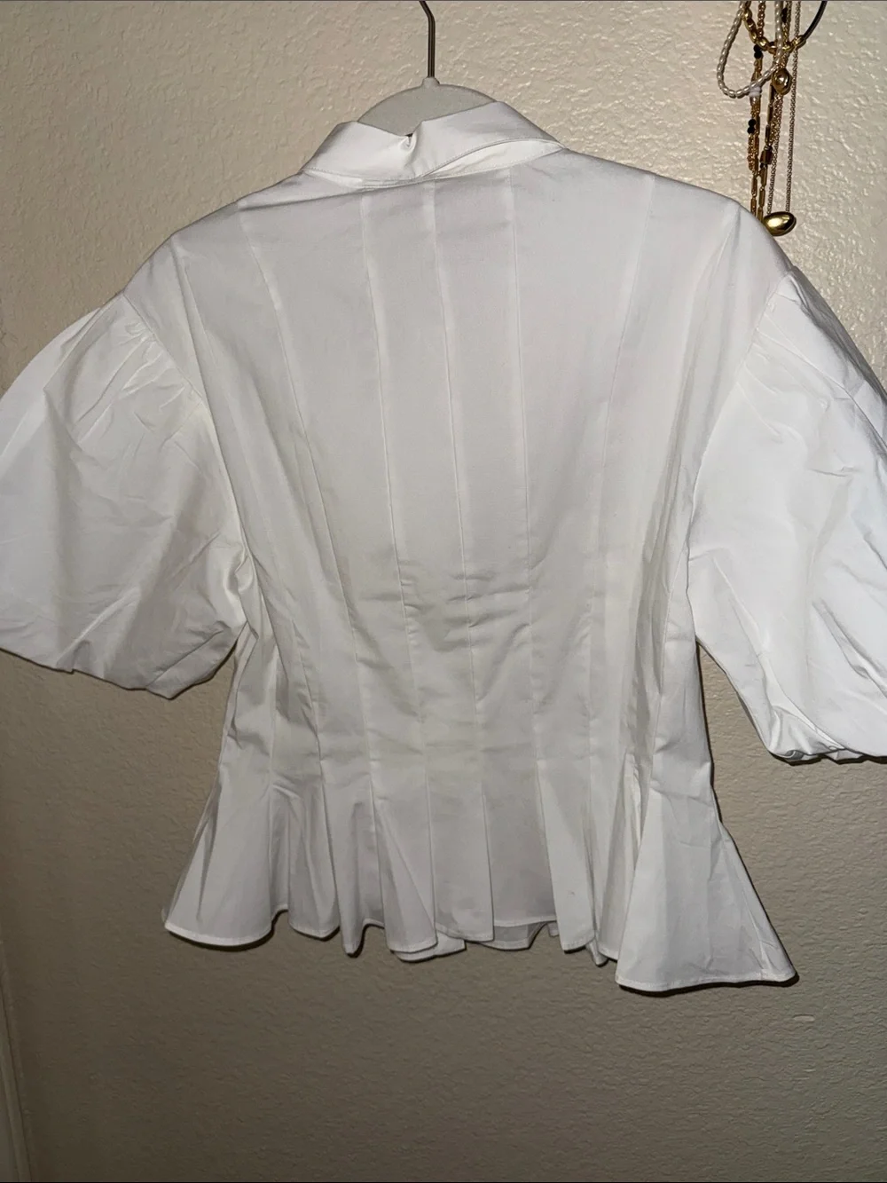 Puff Sleeve Button up top